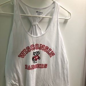 Champion University of Wisconsin badgers tank top